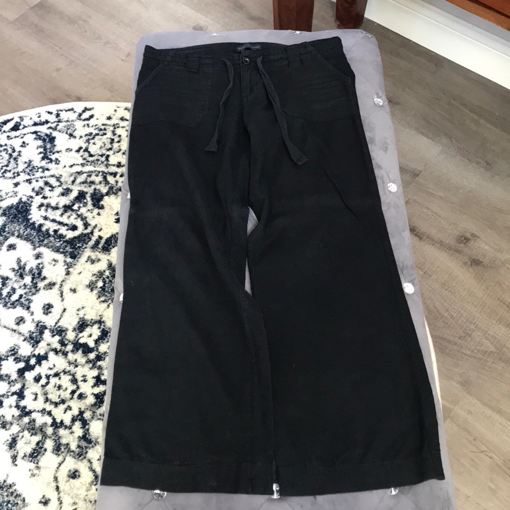 Black Havana Linen Pants